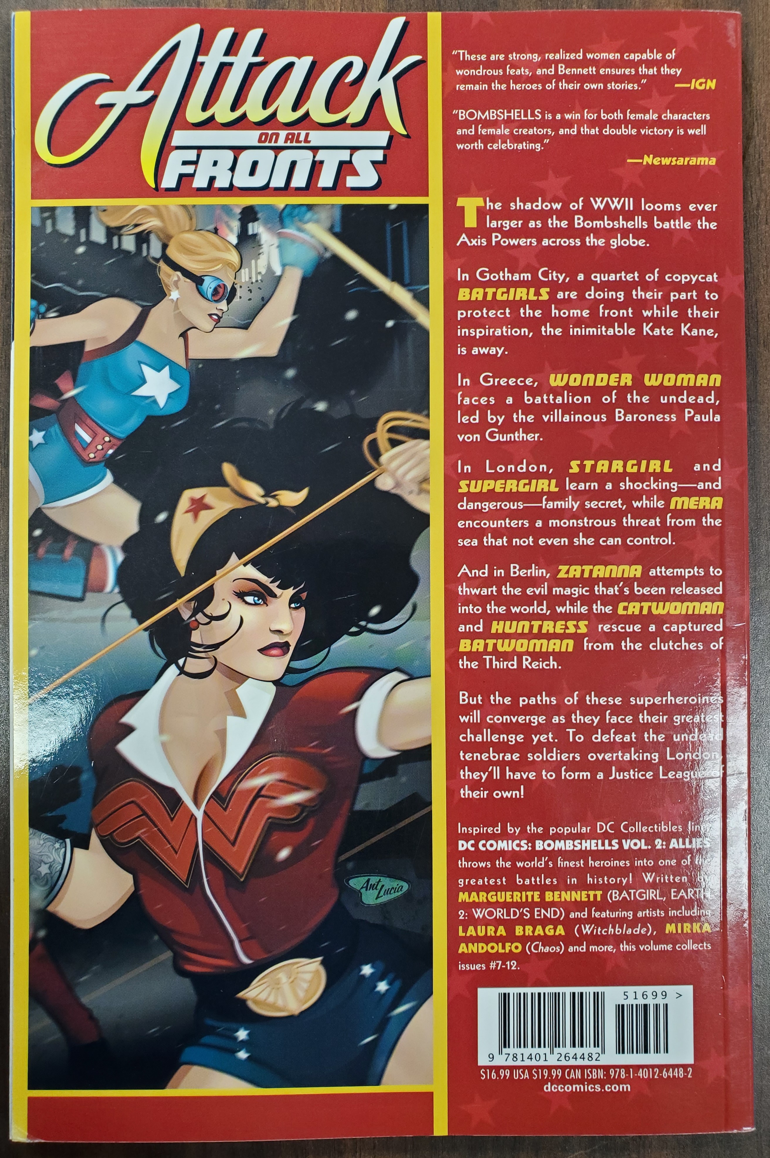 DC Comics Bombshells Volume 2 Allies Graphic Novel (DC 2016) Used - Like New