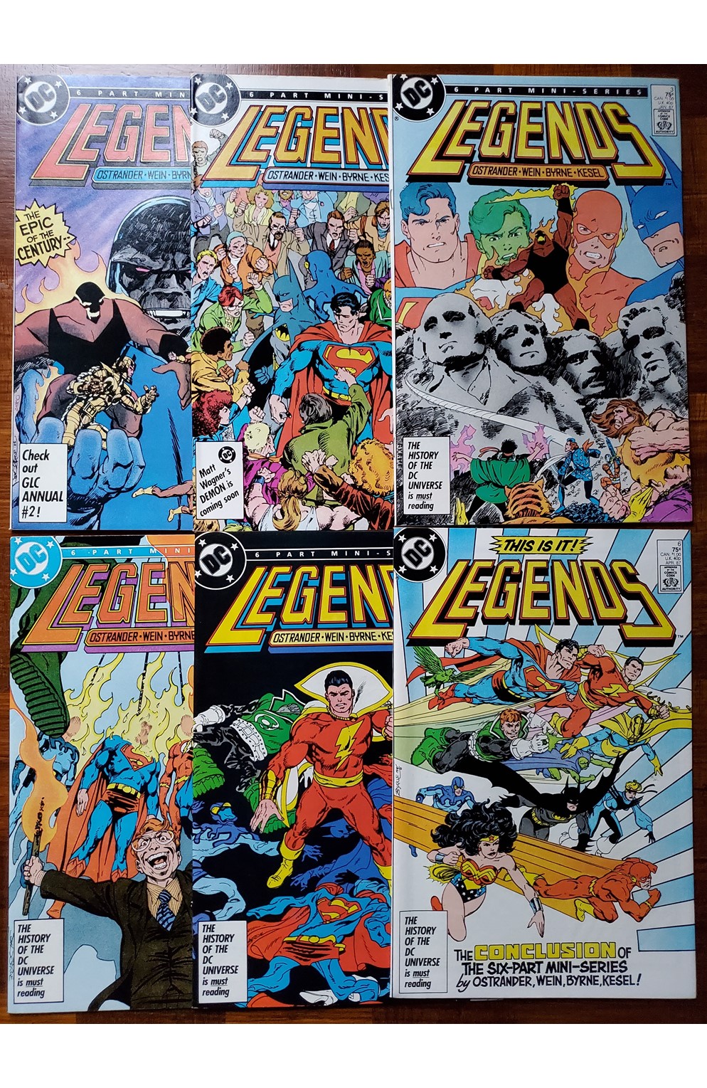 Legends #1-6 (DC 1986) Set 1st App Amanda Waller & Suicide Squad