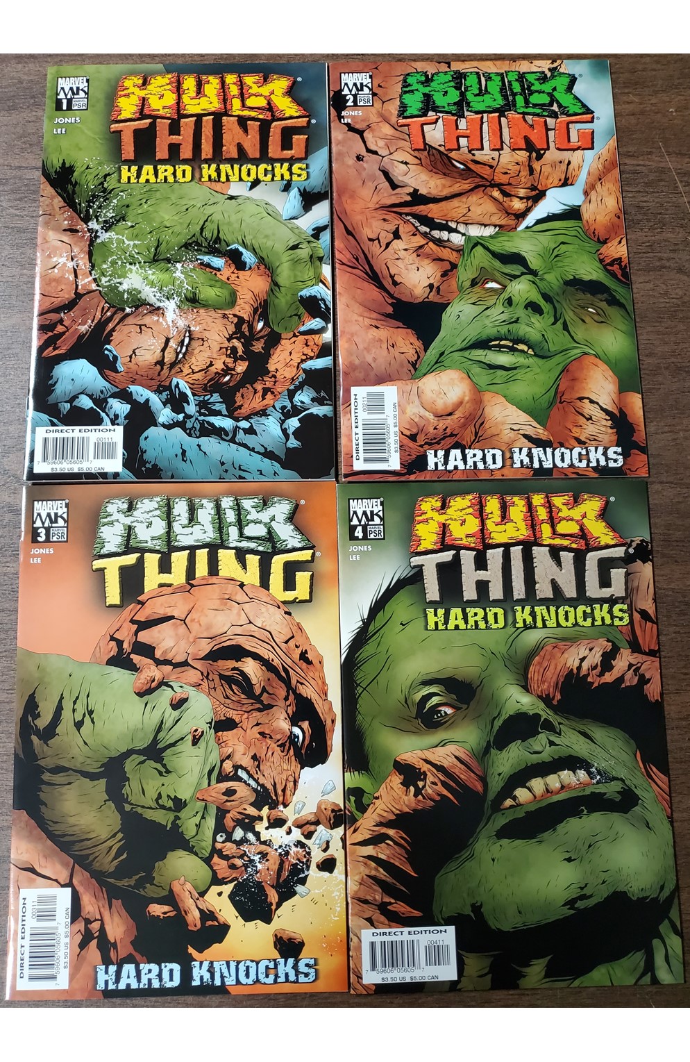 Hulk Thing Hard Knocks #1-4 (Marvel 2004) Set