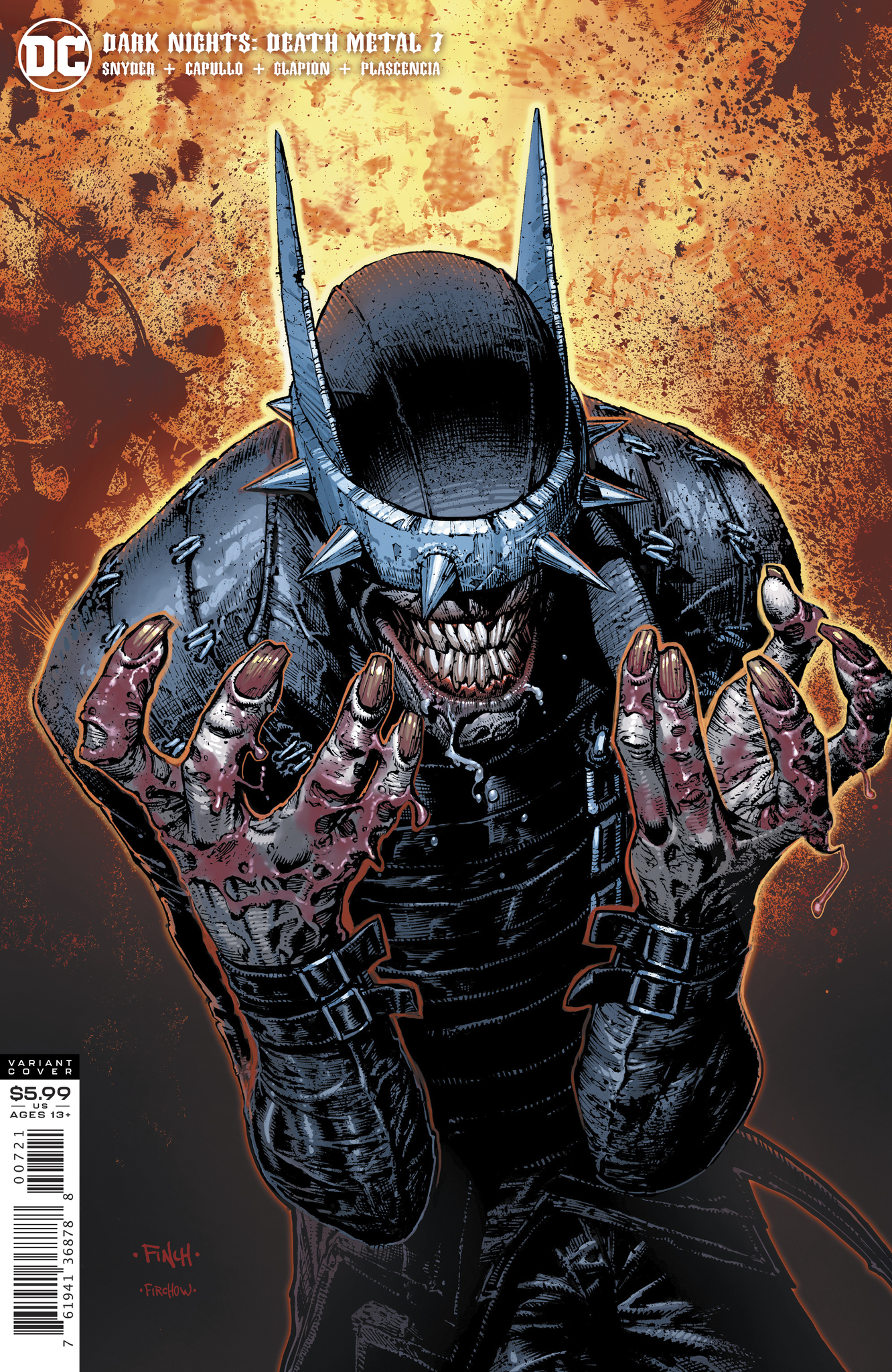 Dark Nights Death Metal #7 Cover B David Finch Batman Who Laughs Variant (Of 7)