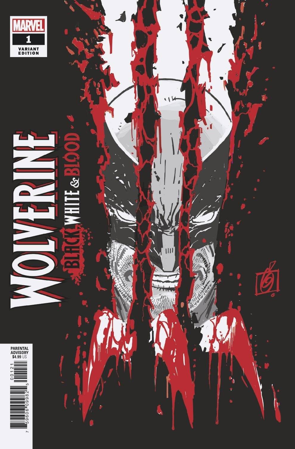 Wolverine Black White Blood #1 Garney Variant (Of 4)