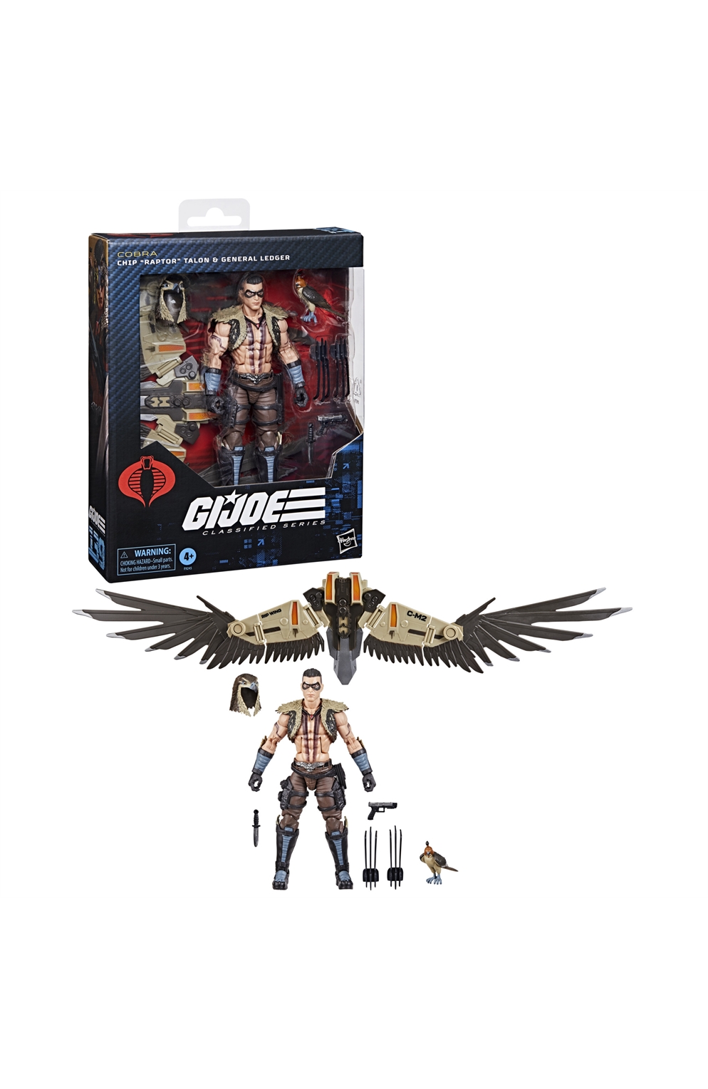 G.I. Joe Classified Series Chip Raptor Talon And General Ledger Action Figure