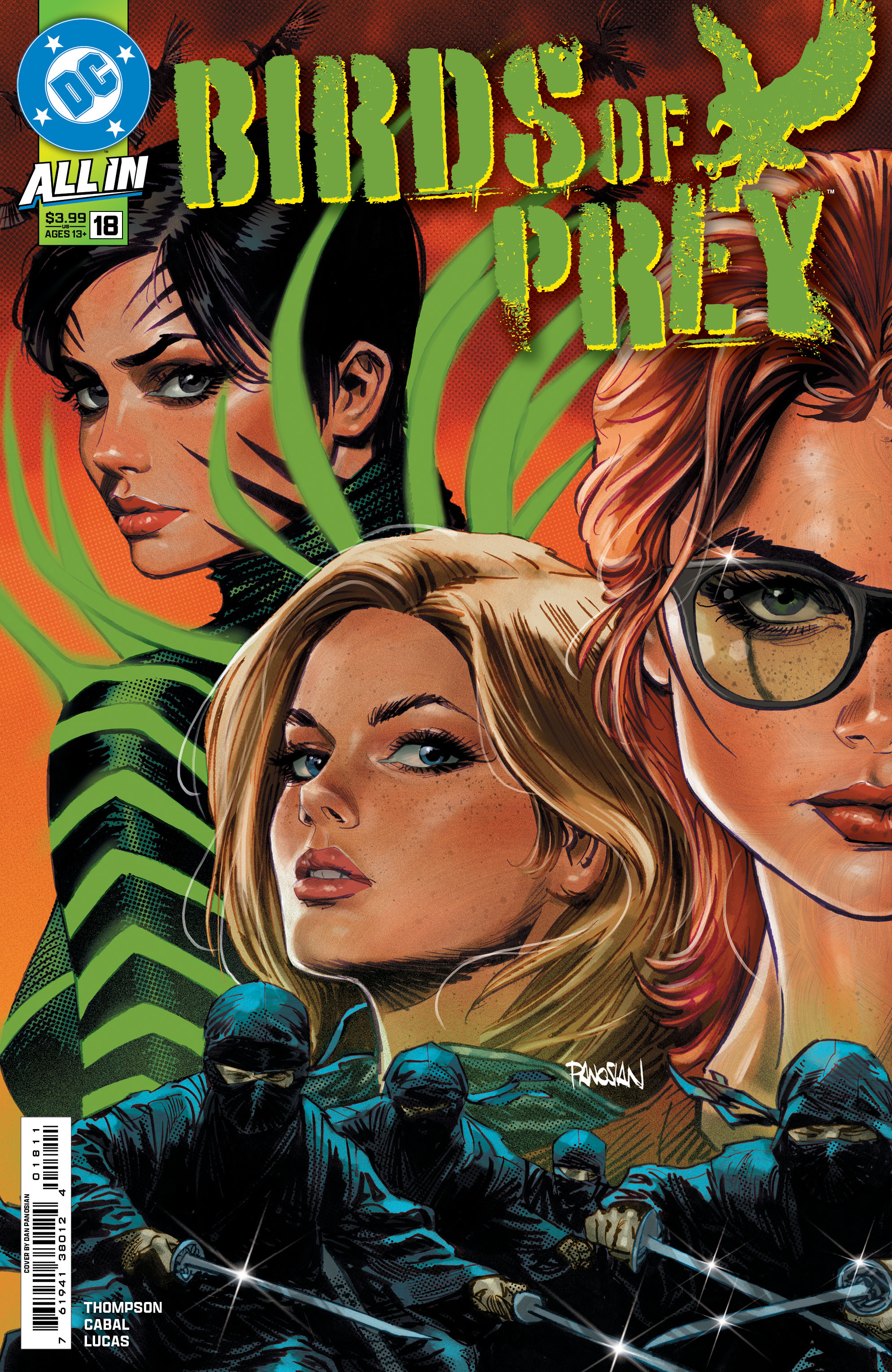 Birds of Prey #18 Cover A Dan Panosian Connecting