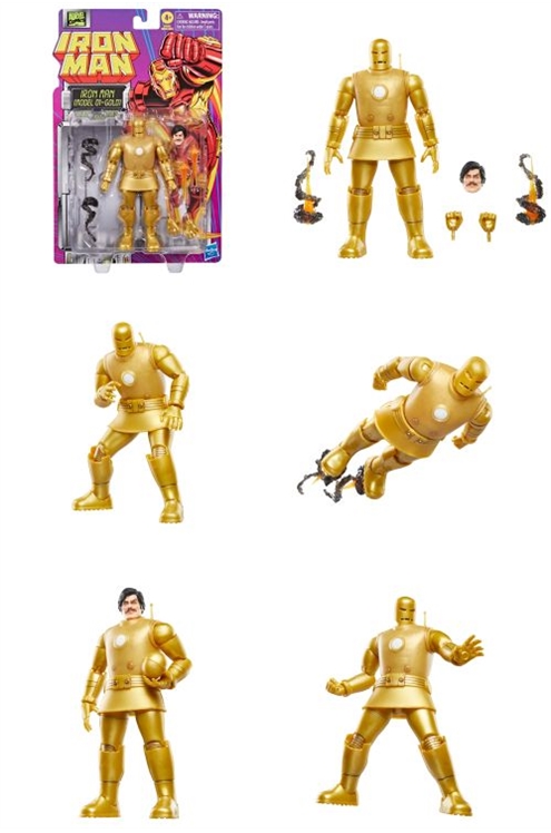 ***Pre-Order*** Marvel Legends Retro Iron Man (Model 01 - Gold)