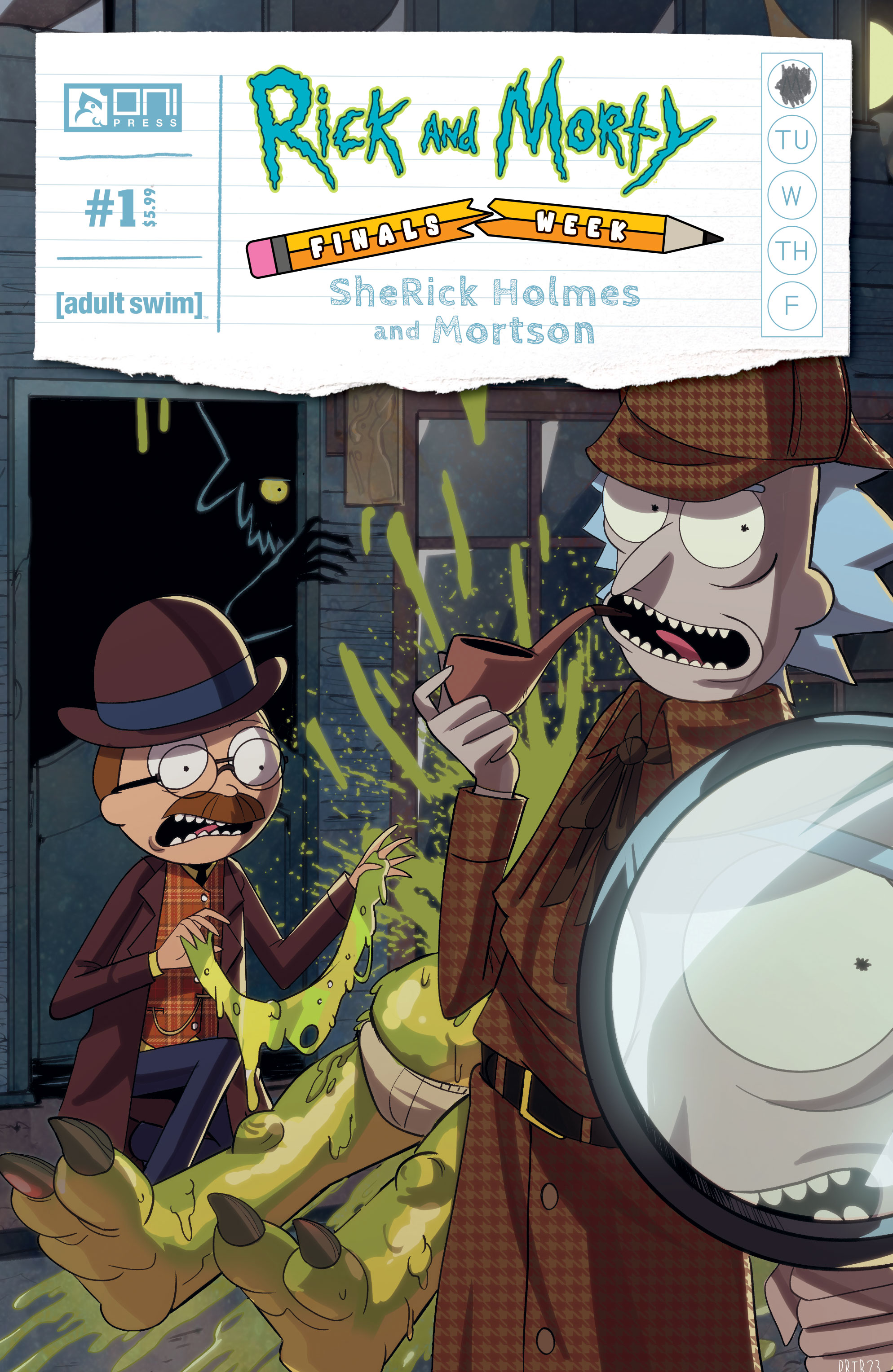 Rick and Morty Presents Finals Week Sherick Holmes and Mortson #1 Cover A Priscilla Tramontan (Of 5)
