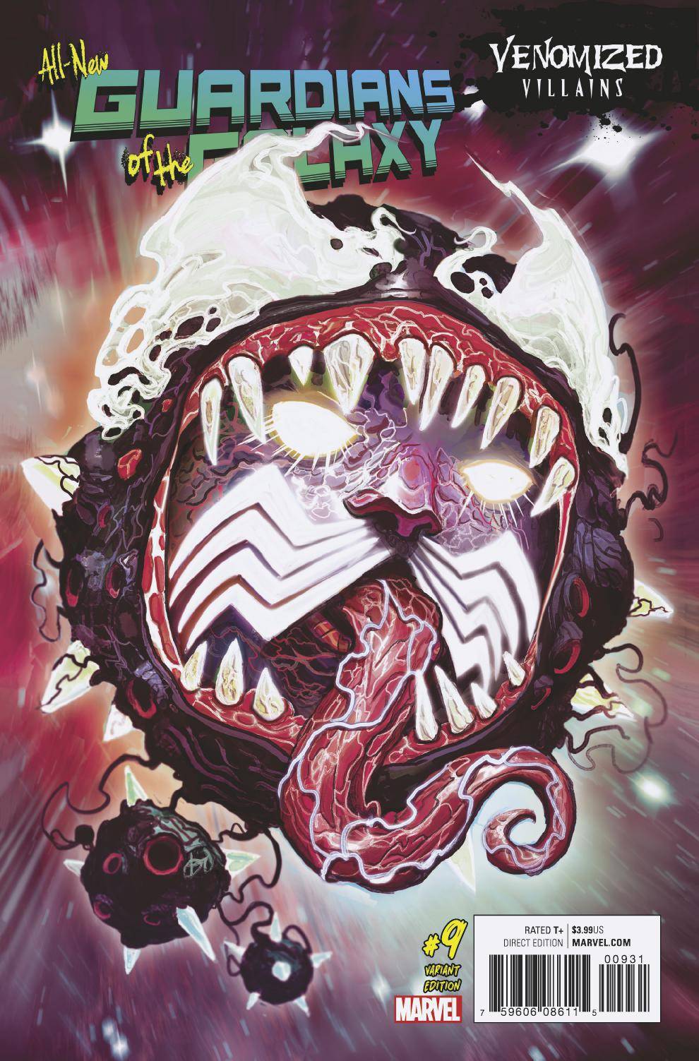 All New Guardians of Galaxy #9 Venomized Ego Variant (2017)