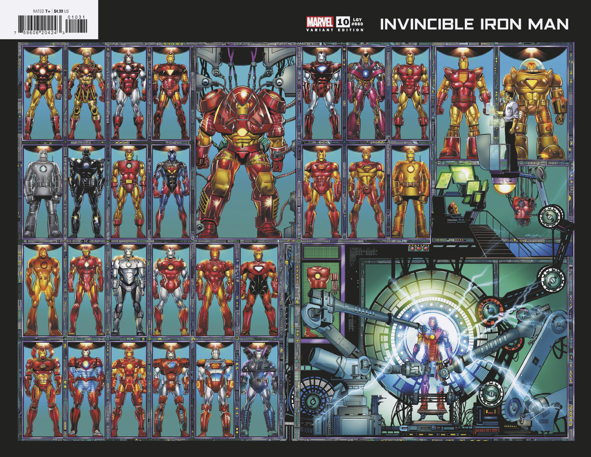Invincible Iron Man #10 Bob Layton Wraparound Variant (Fall of the X-Men)