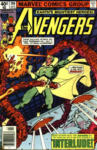 The Avengers #194 [Newsstand]-Fine- **Stain On Backcover** 