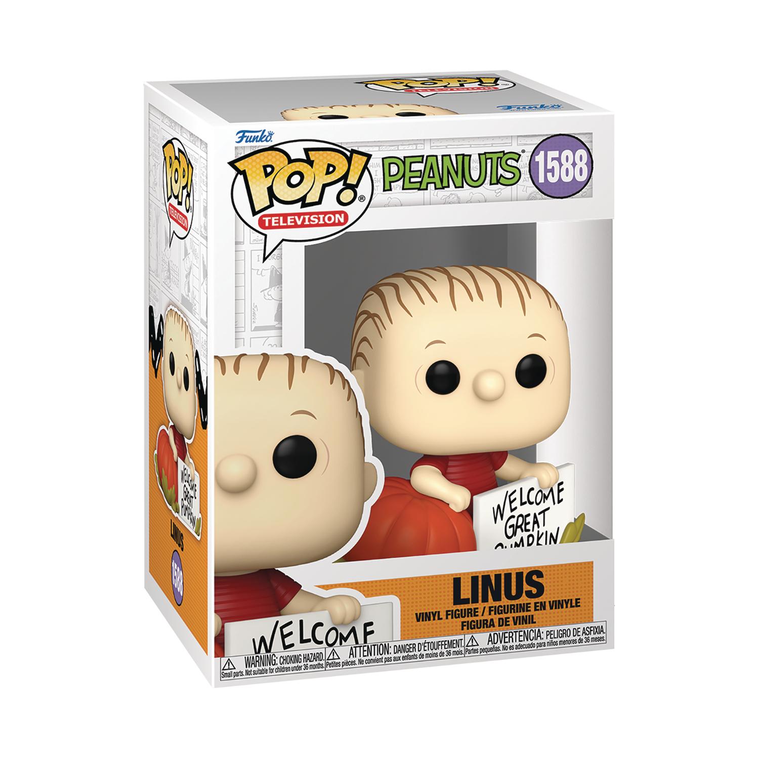 Pop Movies Great Pumpkin Charlie Brown Linus Vinyl Figure