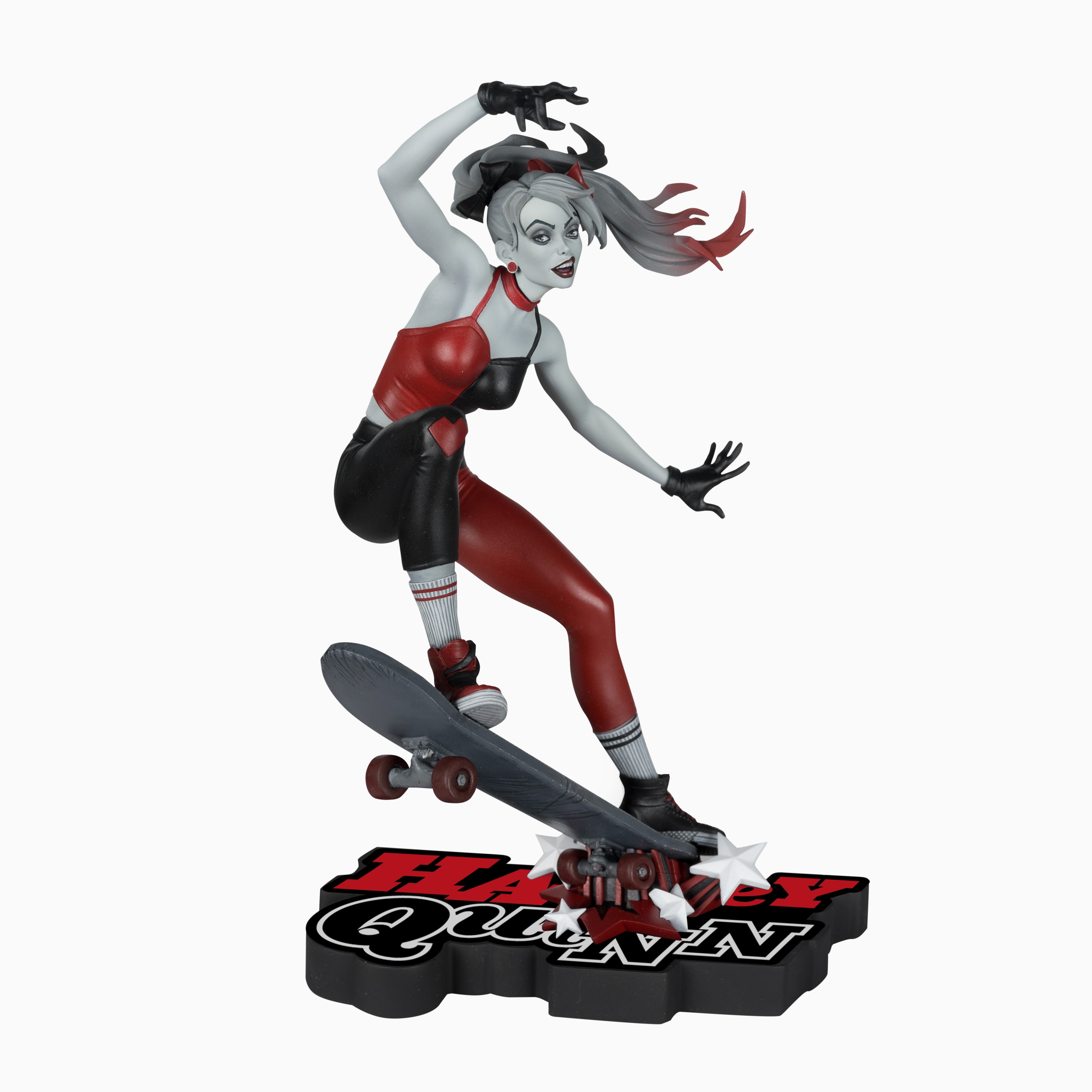 DC Direct Harley Quinn Red W&b By Ivan Tao Statue