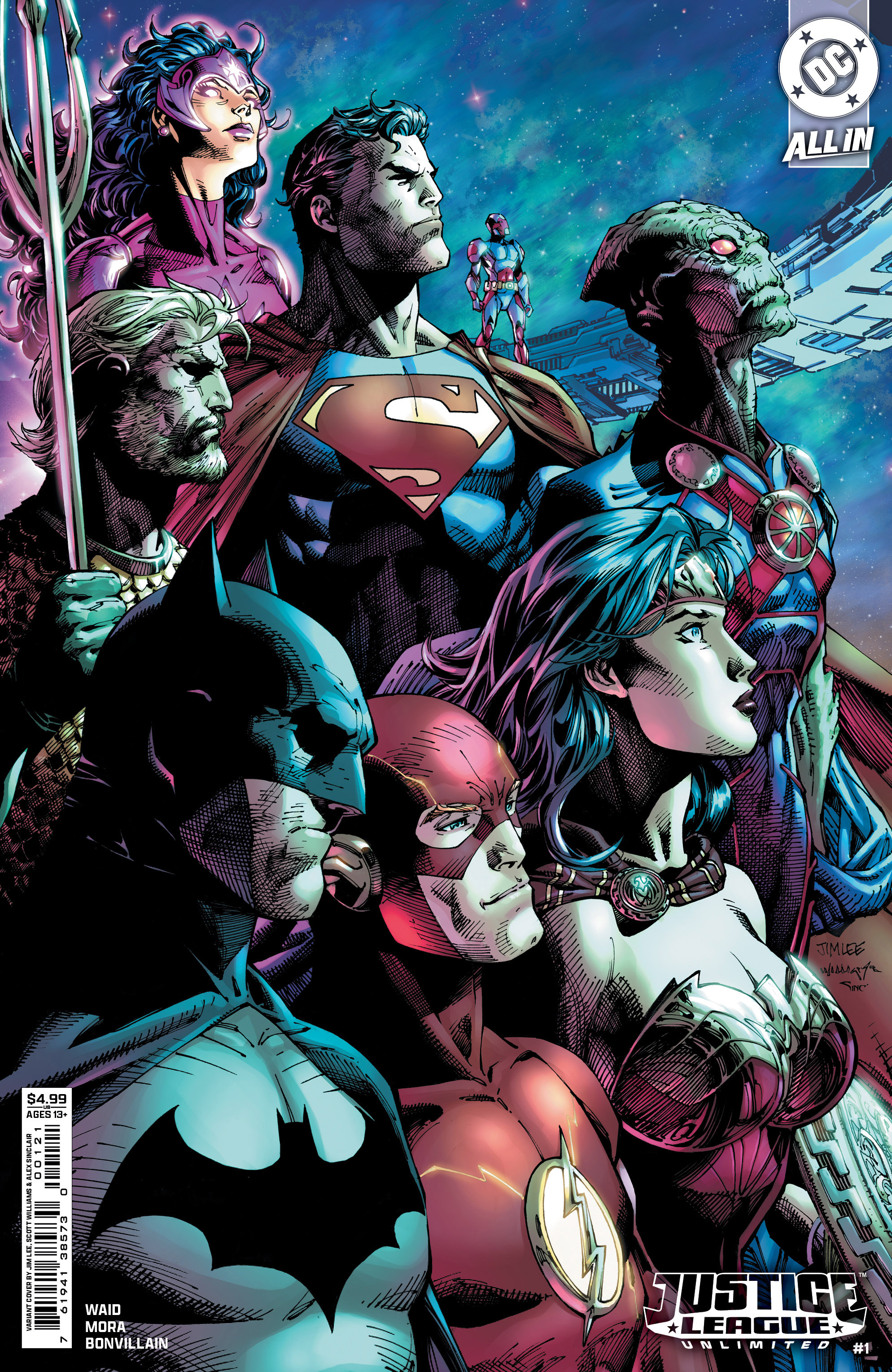 Justice League Unlimited #1 Cover B Jim Lee Card Stock Variant