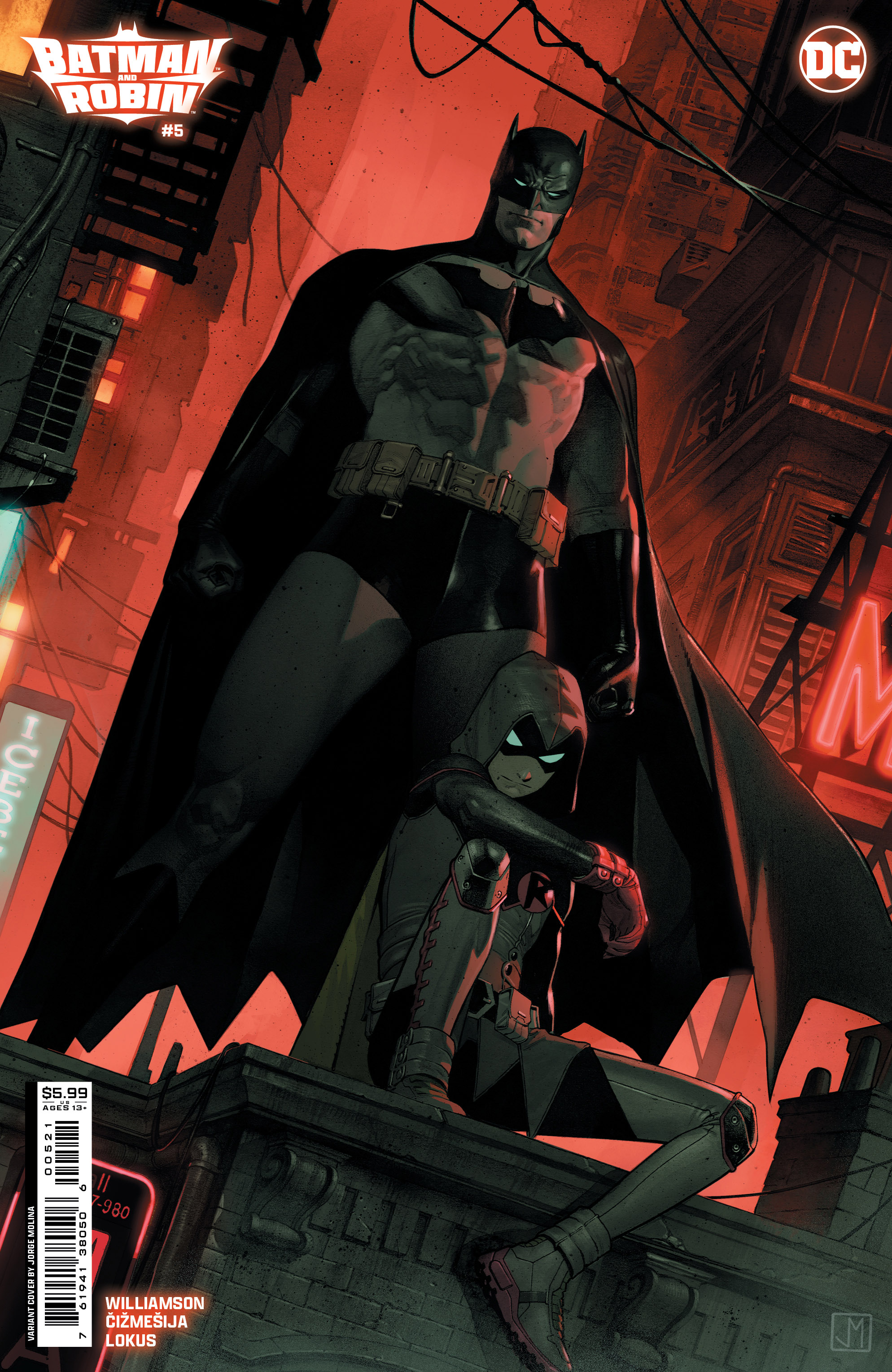 Batman and Robin #5 Cover B Jorge Molina Card Stock Variant