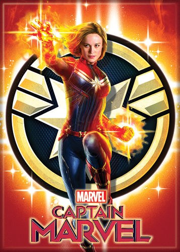 Captain Marvel Emblem Magnet