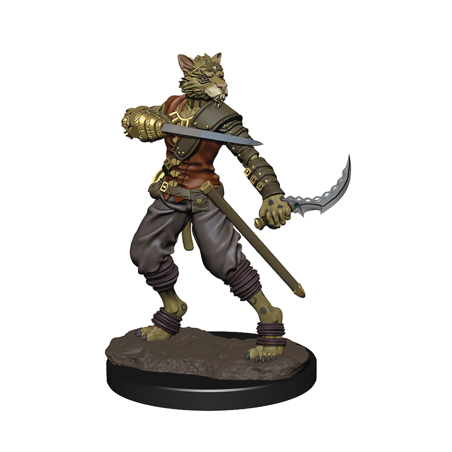Dungeons & Dragons Icons Realm Premium Painted Fig Tabaxi Rogue Male