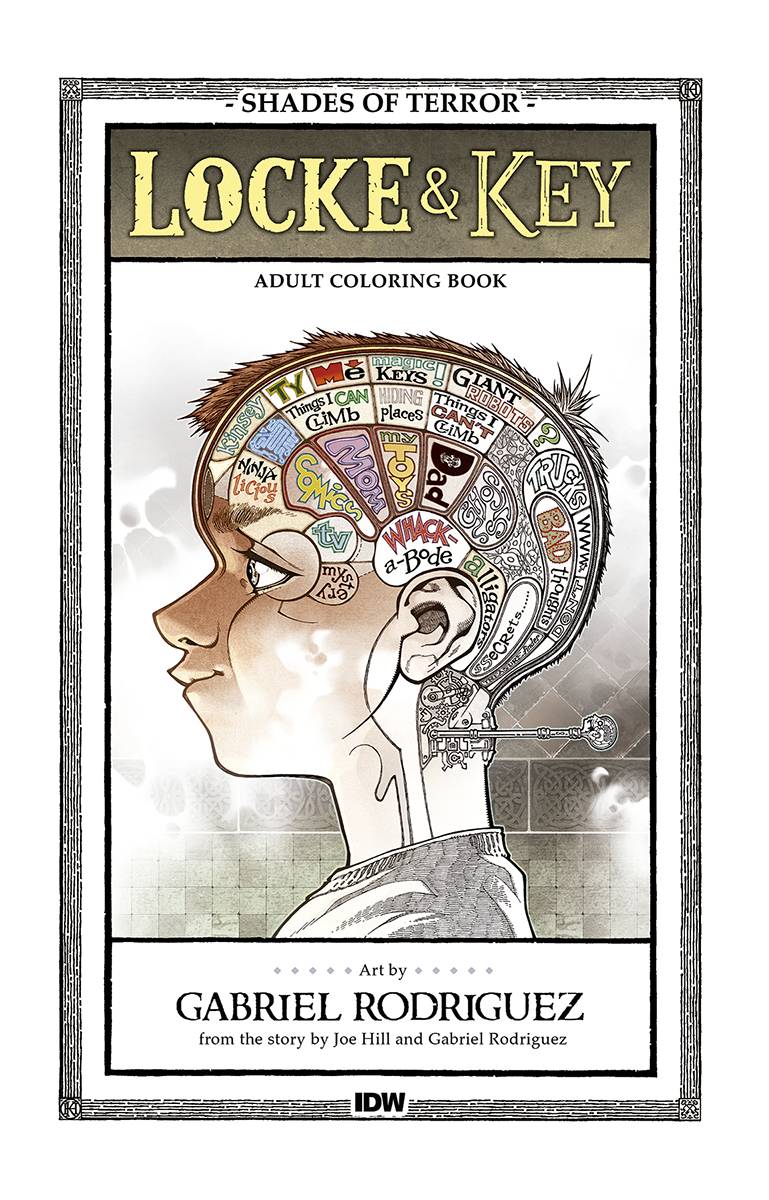Locke & Key Shades of Terror Coloring Book