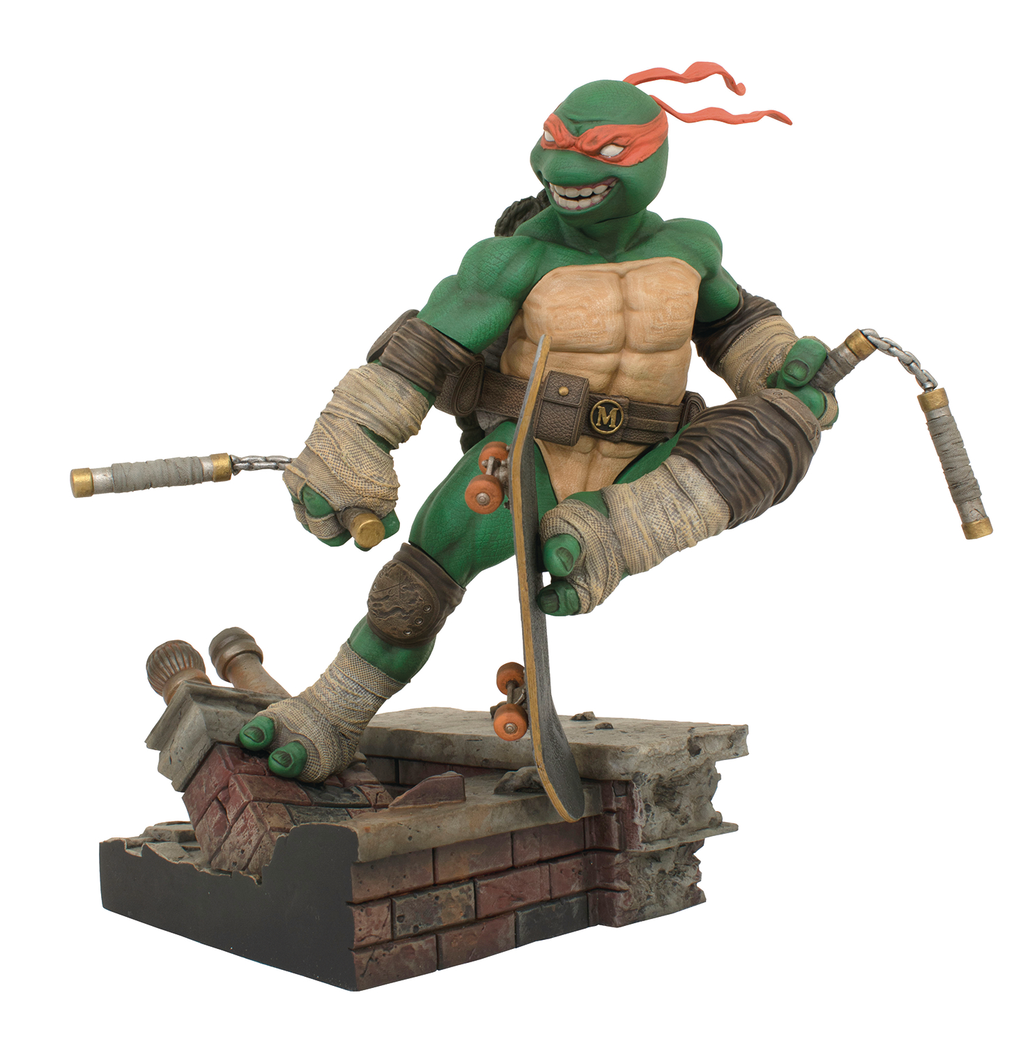 SDCC 2023 Teenage Mutant Ninja Turtles Gallery Deluxe Michaelangelo PVC Statue