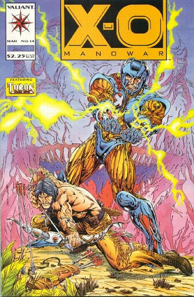 X-O Manowar #14-Very Fine (7.5 – 9) Iconic Cover Art By Bart Sears