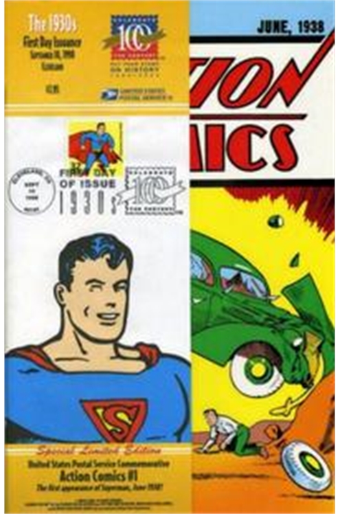  Action Comics [Us Postal Service] #1 - Vf, Sealed W/ Stamps