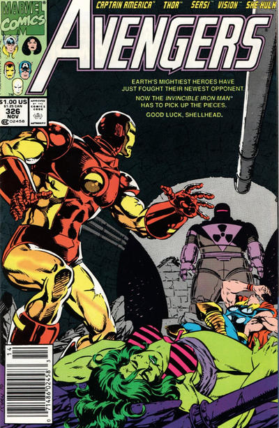 The Avengers #326 [Newsstand]-Fine (5.5 – 7)