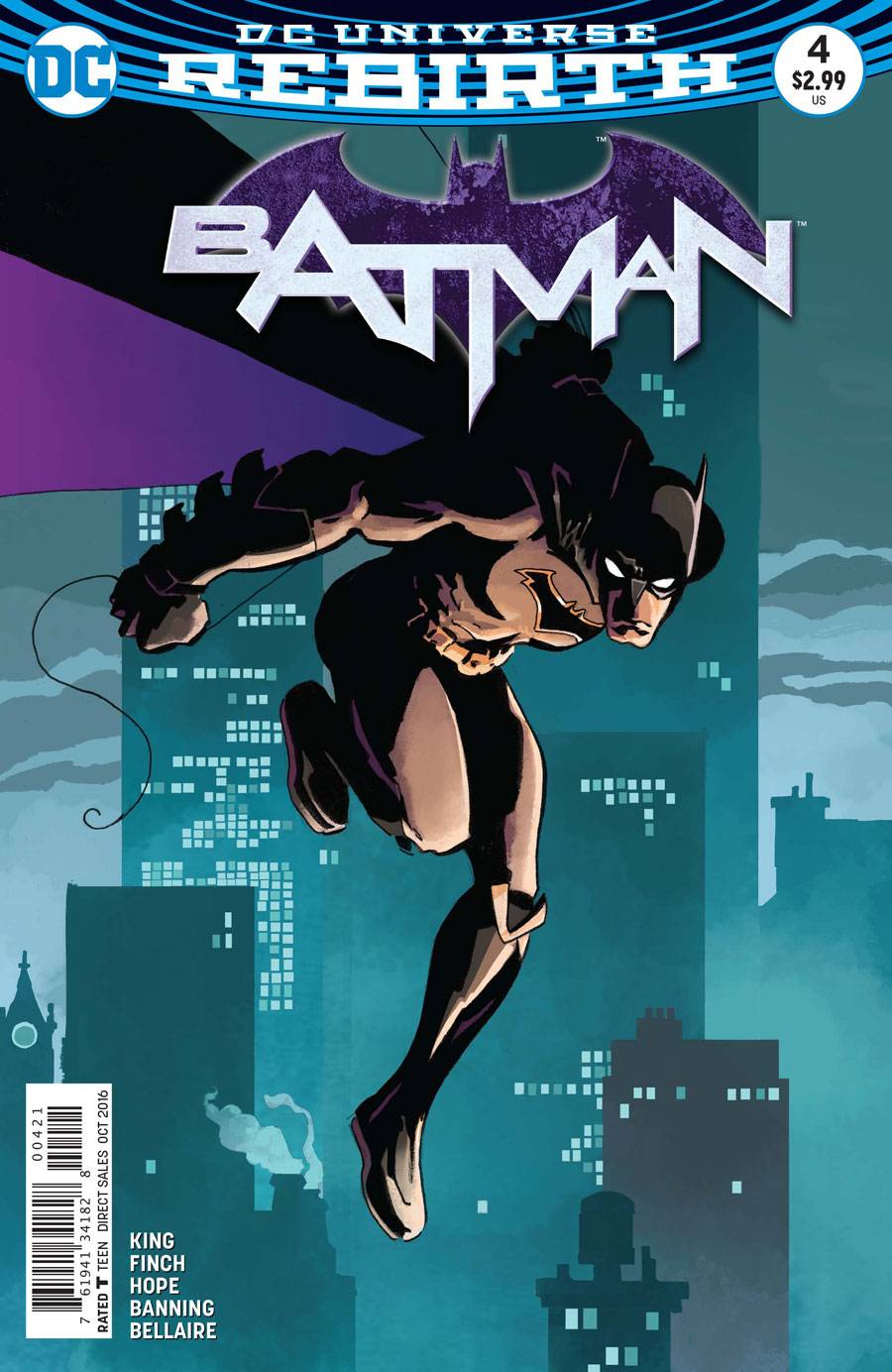 Batman #4 Variant Edition (Rebirth) [2016] (2016)