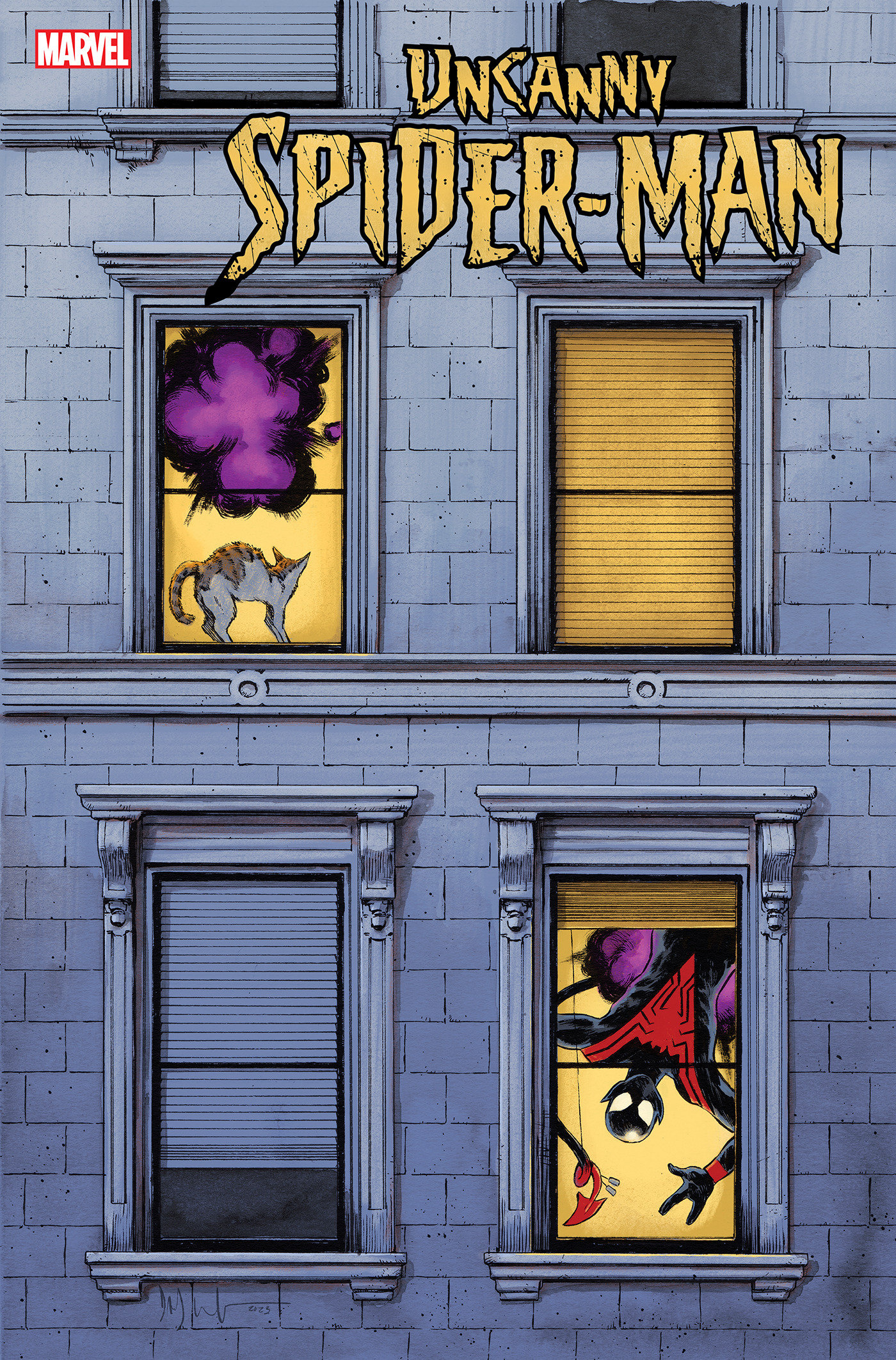 Uncanny Spider-Man #1 Dave Wachter Windowshades Variant (Fall of the X-Men)