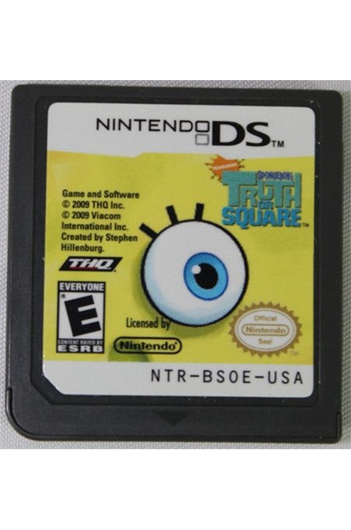 Nintendo Ds Spongebob's Truth Or Square- Cartridge Only- Pre-Owned