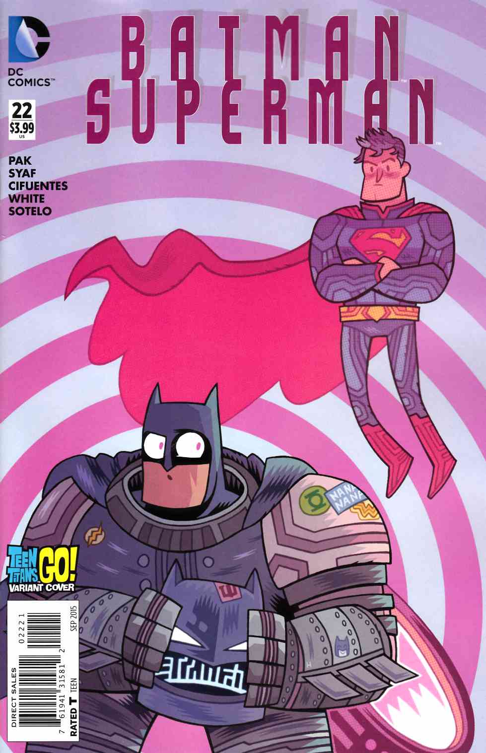 Batman Superman #22 (2013) Teen Titans Go Variant
