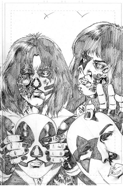 Kiss Zombies #5 11 Copy Buchemi Pencils Last Call Incentive