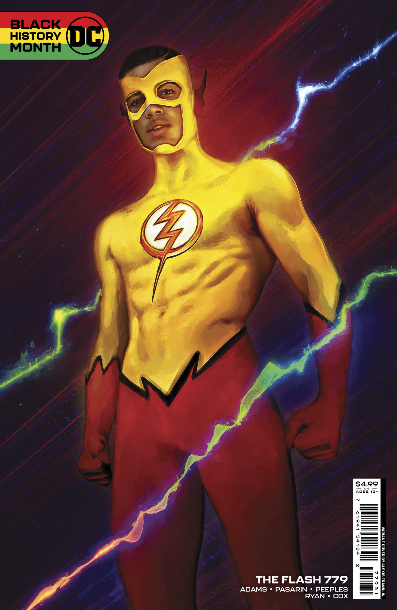 Flash #779 Cover C Alexis Franklin Black History Month Card Stock Variant (2016)