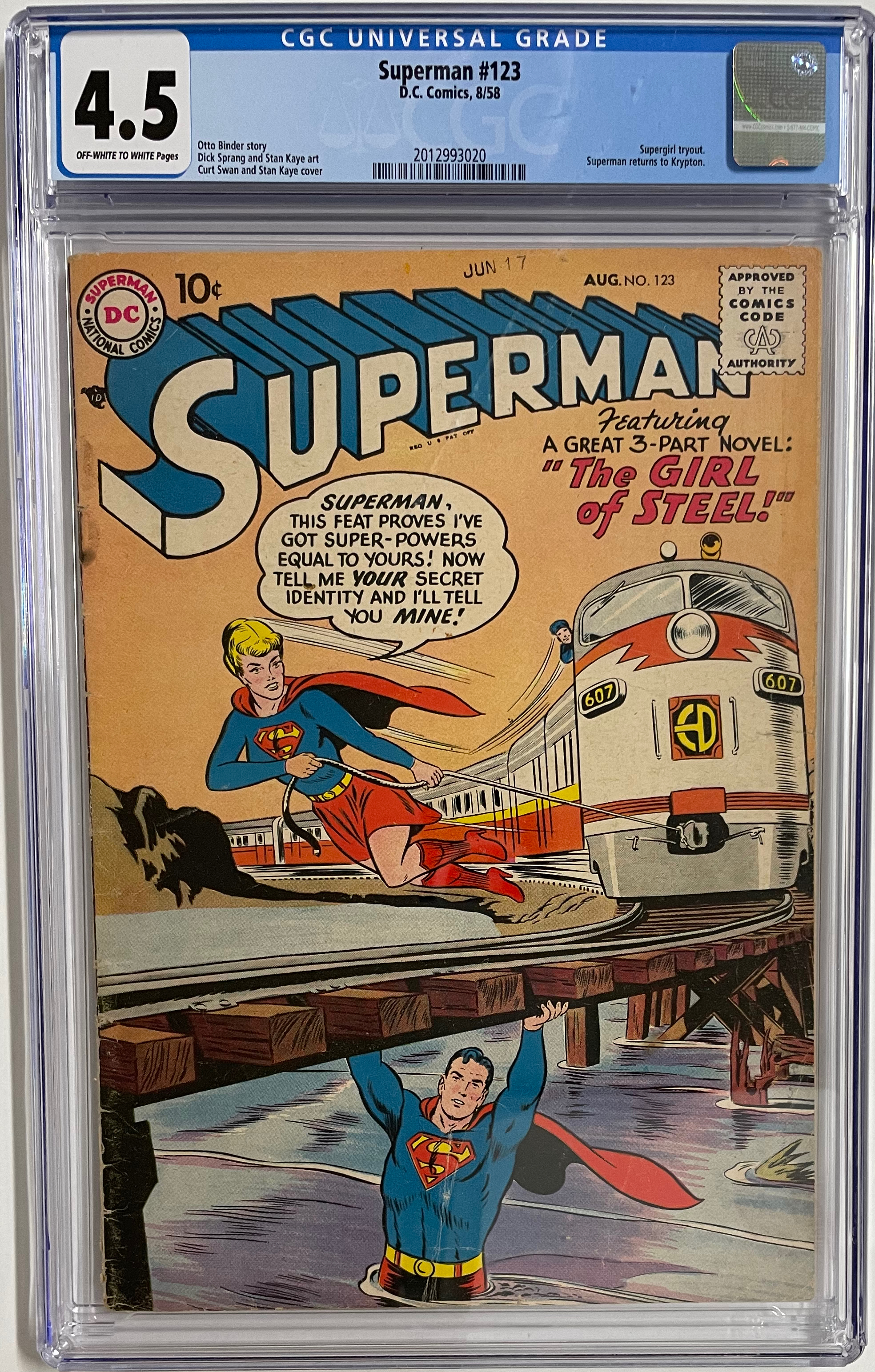 Superman #123 CGC 4.5