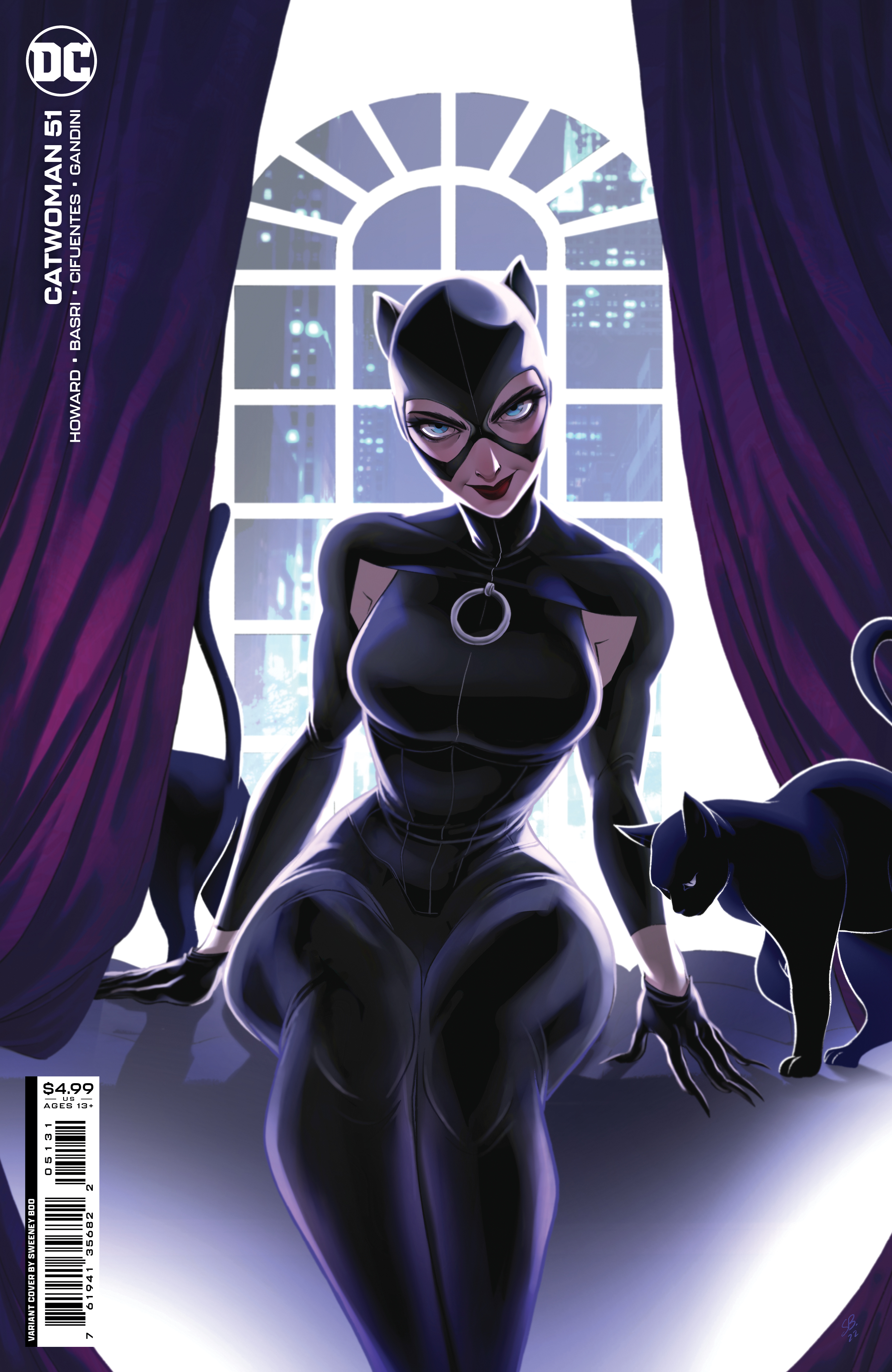 Catwoman #51 Cover C Sweeney Boo Card Stock Variant (2018)