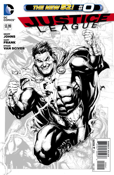 Justice League #0 Black And White Variant Edition (2011)