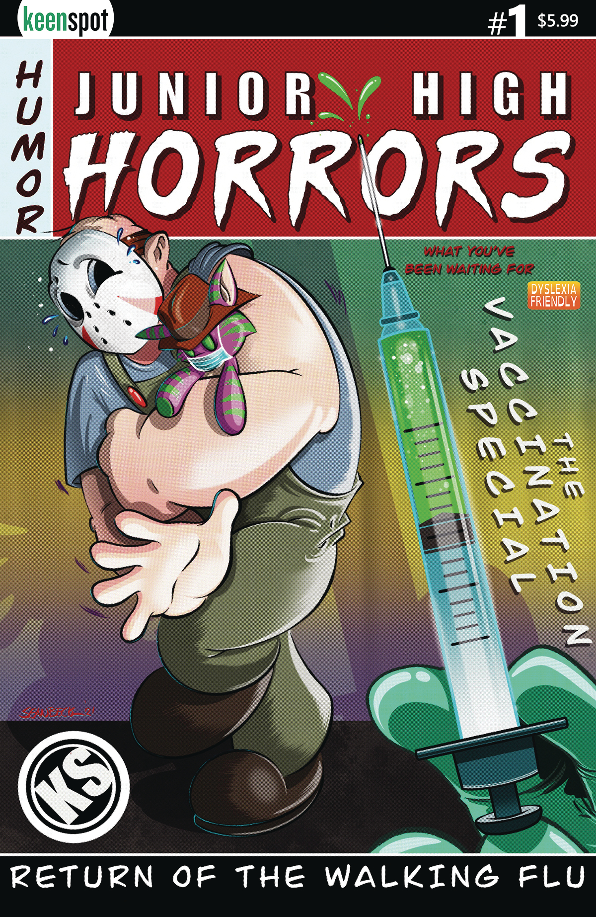 Junior High Horrors Walking Flu Vaccine Edition #1 Cover B Beck