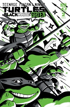 Teenage Mutant Ninja Turtles: Black White & Green #2 Cover A Rodríguez