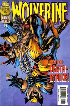 Wolverine #114 [Direct Edition - 50/50 - Purple Background]-Very Fine (7.5 – 9)