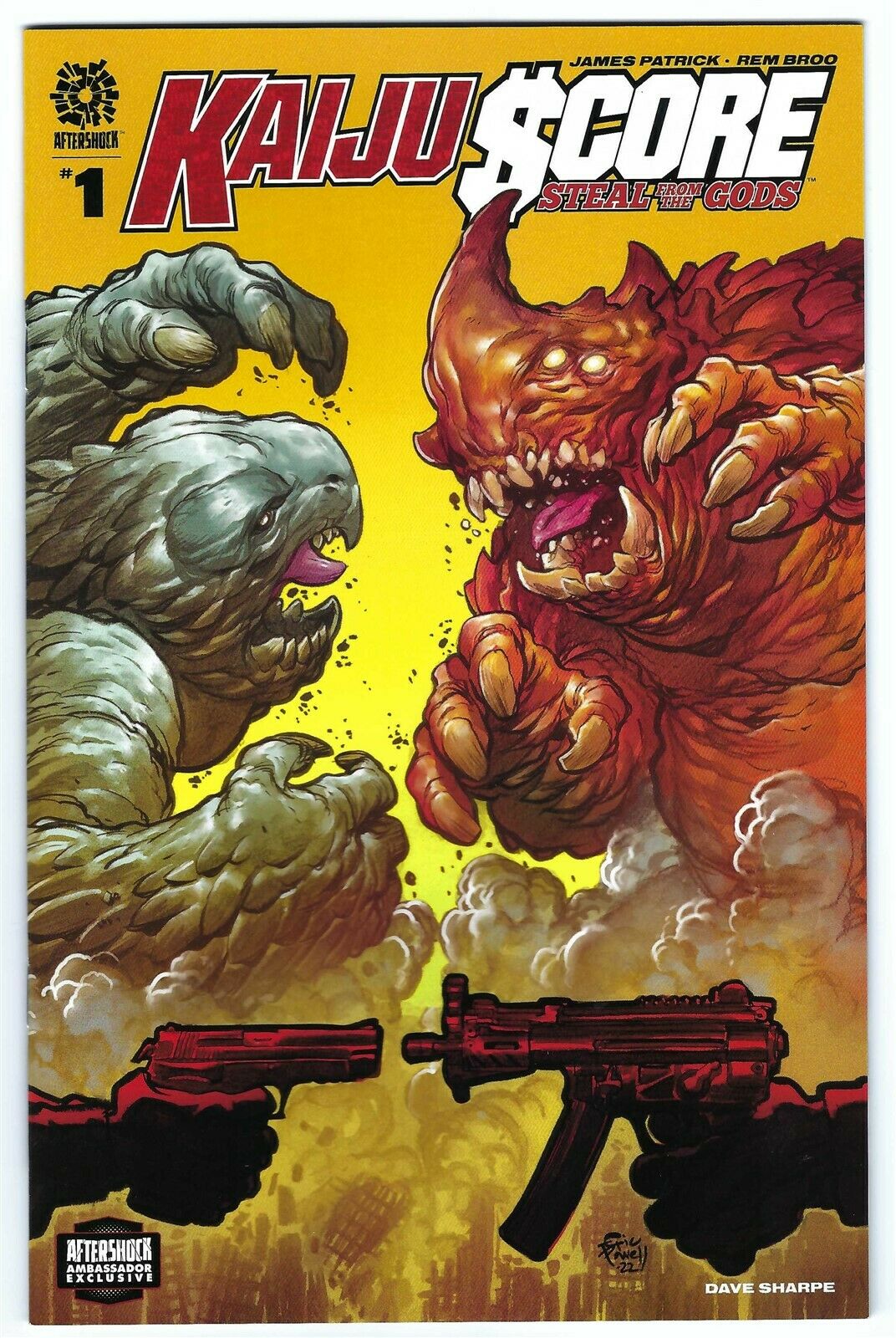 Kaiju Score: Steal From The Gods # 1 Aftershock Ambassador Exclusive