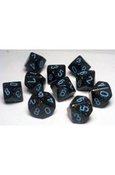 Dice 7-Set: Chx25338 Speckled Blue Stars