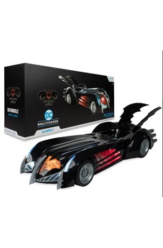 DC Multiverse Batman & Robin Batmobile 24 1/2-Inch Vehicle with Lights and Sound