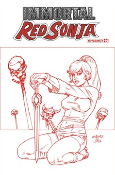 Immortal Red Sonja #6 Cover P 10 Copy Last Call Incentive Linsner Fiery Red Variant