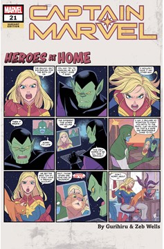 Captain Marvel #21 Gurihiru Heroes At Home Variant (2019)