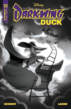 Darkwing Duck #3 Cover I 1 for 20 Incentive Andolfo Black & White