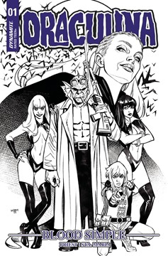 Draculina Blood Simple #1 Cover X Last Call 7 Copy Incentive Sta Maria Black & White