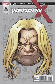 Weapon X #12 Mckone Legacy Headshot Variant Legacy (2017)