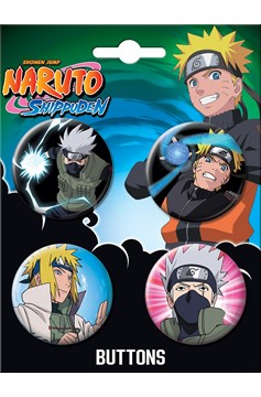 Naruto Shippuden 4 Button Set