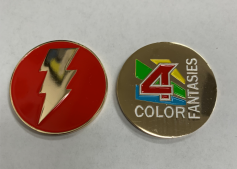Shazam! 4 Color Fantasies Challenge Coin