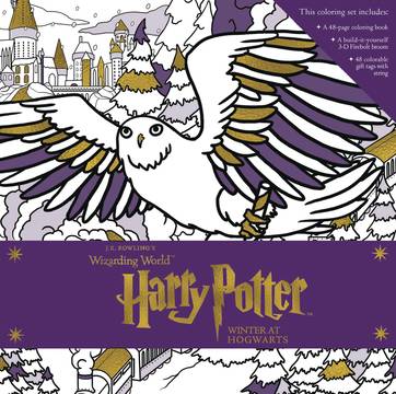 Harry Potter Winter Hogwarts Magical Coloring Set