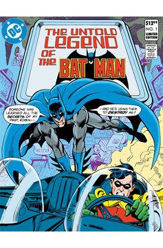 Limited Edition the Untold Legend of the Batman #1 Cover A Jose Luis Garcia-Lopez & Dick Giordano