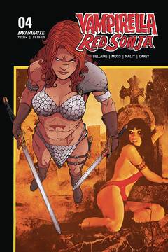Vampirella Red Sonja #4 Cover E Moss Then Now