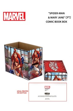 Marvel Spider-Man & MJ Short Comic Storage Box