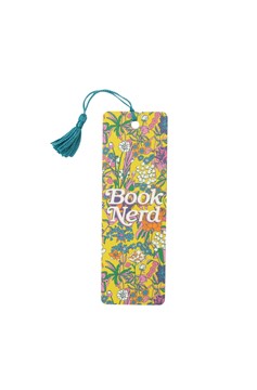 Book Nerd Floral Bookmark